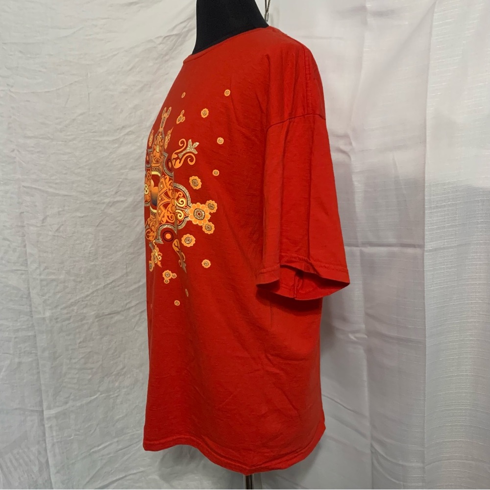 Vintage Disney Mickey Unlimited T Shirt Red Mandela, GUC, No Size Tag- 1X/2X - Picture 4 of 13